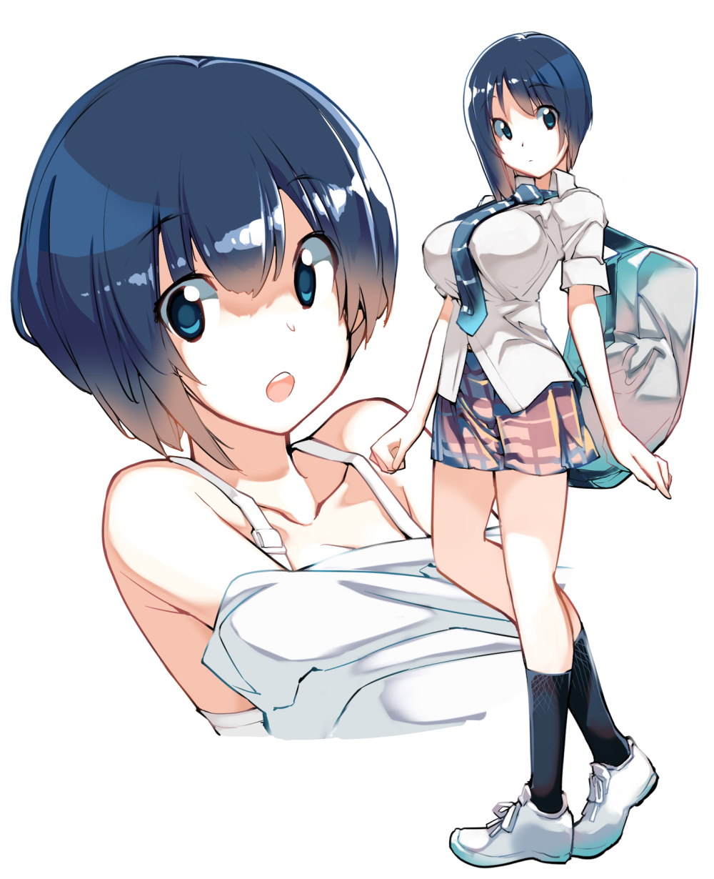 制服少女未征服　クリアファイル　セット 制服少女未征服 多い A4クリアファイル / 3巻 とらのあな特典 亜