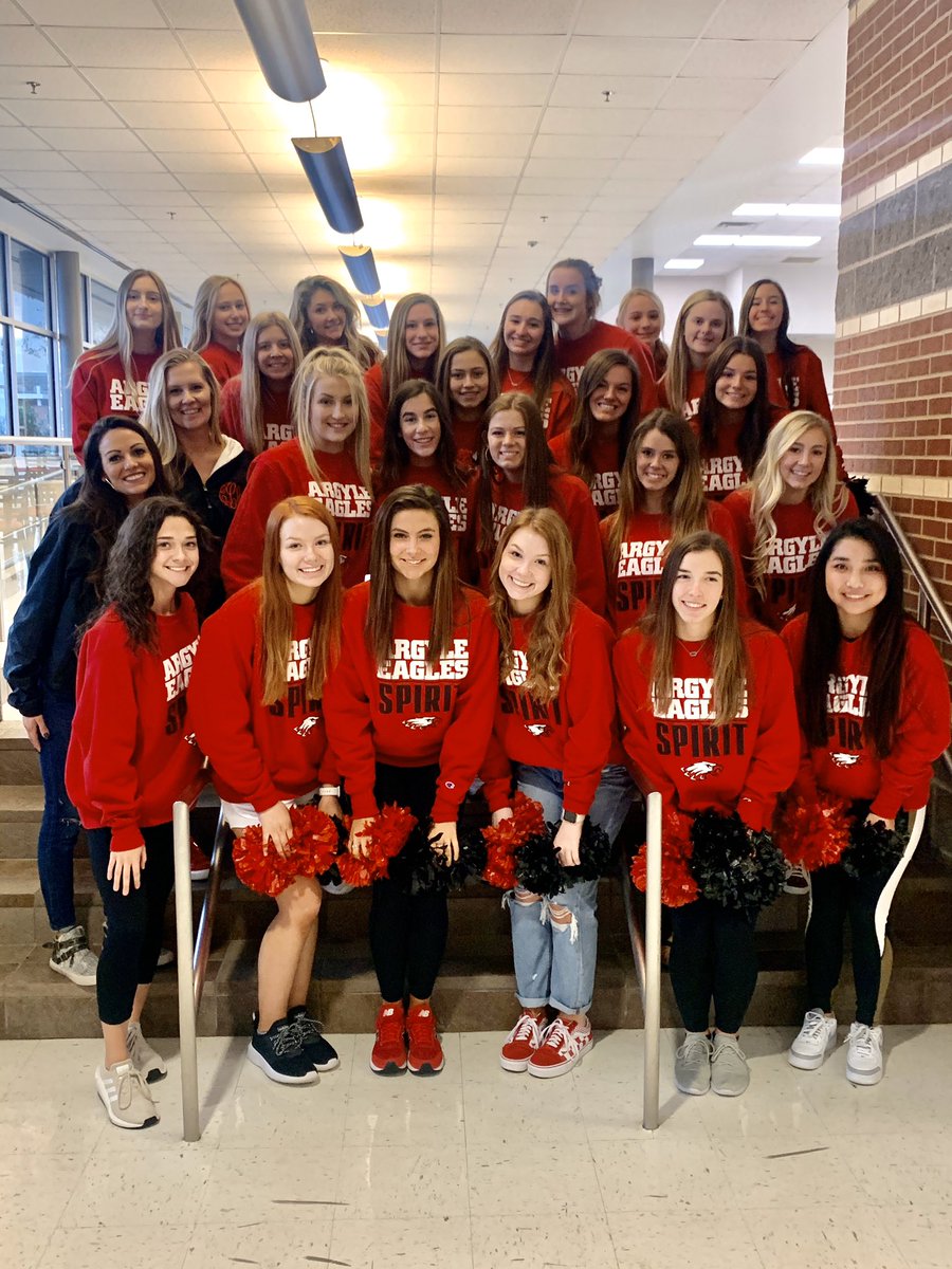 ArgyleCheer's tweet photo. Tomorrow is the day!!!! We’ve been working so hard for this one day!!! We can’t wait to compete at UIL and represent the school and community  that we love! LET’S GET LOUD, EAGLES!!! 📣 Come out and support! 
#weareargyle #uilspiritstatechampionship https://t.co/09yH1hRkWG