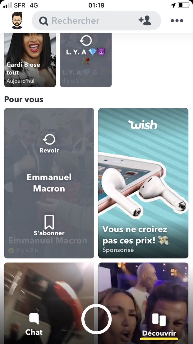 WatinFlorian's tweet photo. @libe @JulesLptre C’est pour ça qu’on se tape @EmmanuelMacron en recommandation sur #snapchat ? ... #CouP2Com https://t.co/AH4z3RbVO9