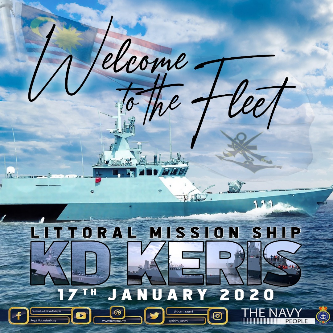 tldm_rasmi's tweet photo. Welcome to the fleet KD KERIS!
#NavyNews
#KDKERIS
#LMS111 https://t.co/K1tG7bBmcD