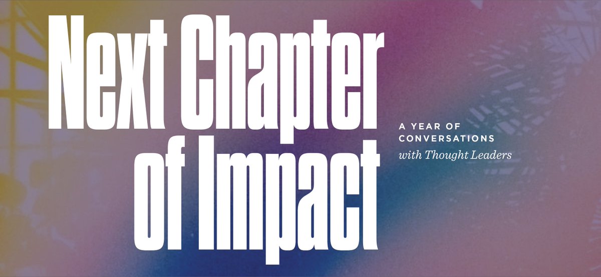 OpenIDEO's tweet photo. How can we improve the way we work for social change? We're exploring this question and more in our new #NextChapterOfImpact series through conversations with leaders in philanthropy and social innovation—hosted by our Managing Director @jasonrissman: https://t.co/nnjZYGhque https://t.co/slmyOn1Hax