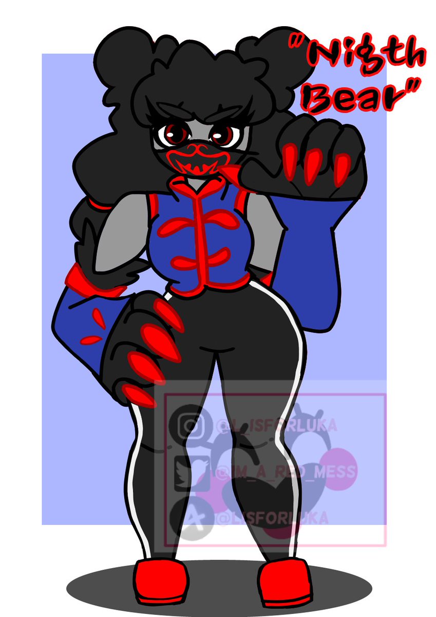 Im_a_red_mess's tweet photo. Nigth Bear in digital.
DON'T USE ^^
#digitaldrawing #digitalart #digitaldraw #dibujodigital #dibujo #originalcharacter #character #beargirl #beardraw #bear https://t.co/KAqNJsELsX