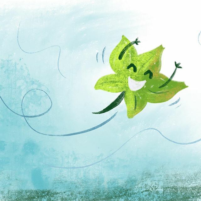 Happy little leaf I drew at <a href="/clarissehassan/">Clarisse Hassan</a> ‘s #todayatapple session. Lots of fun! ift.tt/2Nv2INy