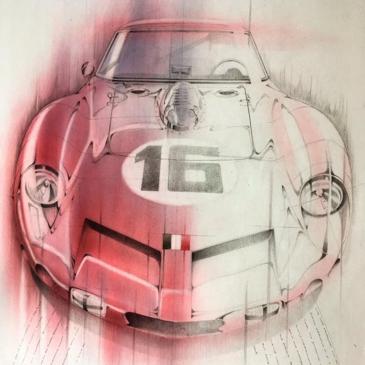 revslimiter's tweet photo. Still available in prints and original - only from @HistoricCarArt #ferrari #ferraribreadvan #FerrariFriday #enzoferrari https://t.co/WldtLzP9ZE