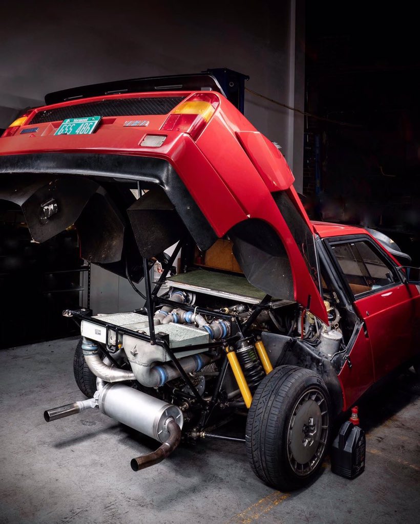 TurbologyLLC's tweet photo. Scuderia Bastarda: thankful for guys like @MrToledano who make ‘untouchable’ cars their own!

#turbology #philtoledano #lanciadeltas4 #lanciadelta #deltas4 #lancia #delta #s4 #stradale #supercharged #turbo #twincharged #groupb #wrc #rallycar #rallye #rally #italian #italia #italy https://t.co/8FzTlS11A9