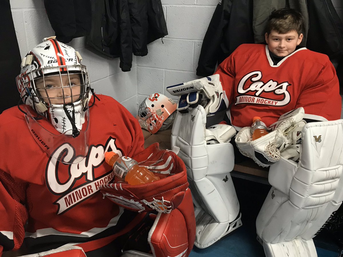 Our #capofthegame tonight was Noah Abbott. He played hard and smart the whole game. And yet again Tyler and Gregory were amazing in net to help bring home the win! <a href="/SJMHA/">St. John's Caps</a> <a href="/DJHLnews/">@djhlnews</a>