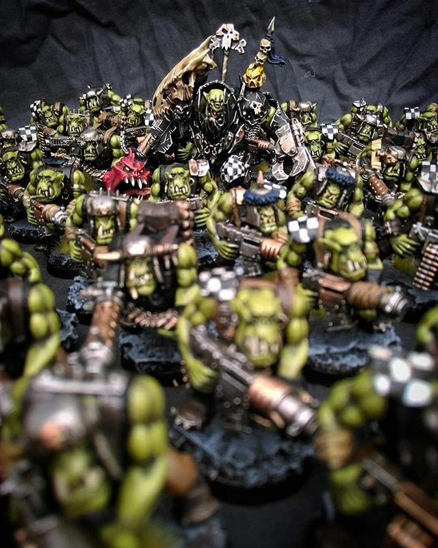 boogrof's tweet photo. The WAAAGH

Credit:
Simon Taylor
https://t.co/GECMhgyV56

Barbaric and savage, the Greenskins spread across the galaxy like a viridian stain. They plague the battlefields of the late 41st Millennium in great numbers, overruning any who stand before them… https://t.co/LToivOXtpq https://t.co/72eFt9PkDX