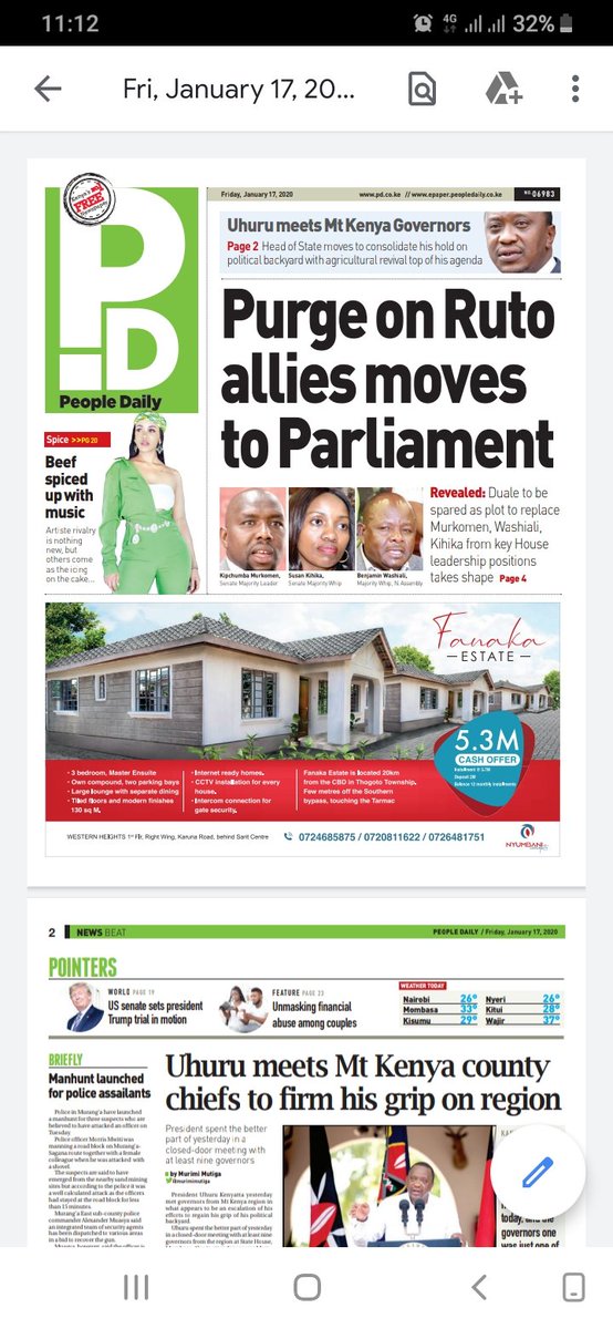 TaboiyatFm's tweet photo. Newspaper review. Friday 17th January 2020
#TaboiyatAsubuhi
#FridayMotivation https://t.co/eErTNAG8oK