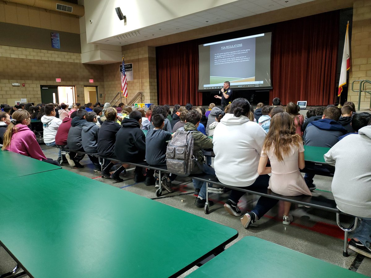 Thank you BPD Officer McNich for coming out to @catomiddle &amp; presenting the risks &amp; dangers of vaping to our #catocavaliers. It was great info that has  our Ss second guessing those vapes &amp; wax pens! #teambcsd #keepingourkidsinformed <a href="/Brooke_Strizic/">Brooke Strizic</a> <a href="/Dbonilla39/">David bonilla</a> <a href="/DManriquez5/">DManriquez</a>