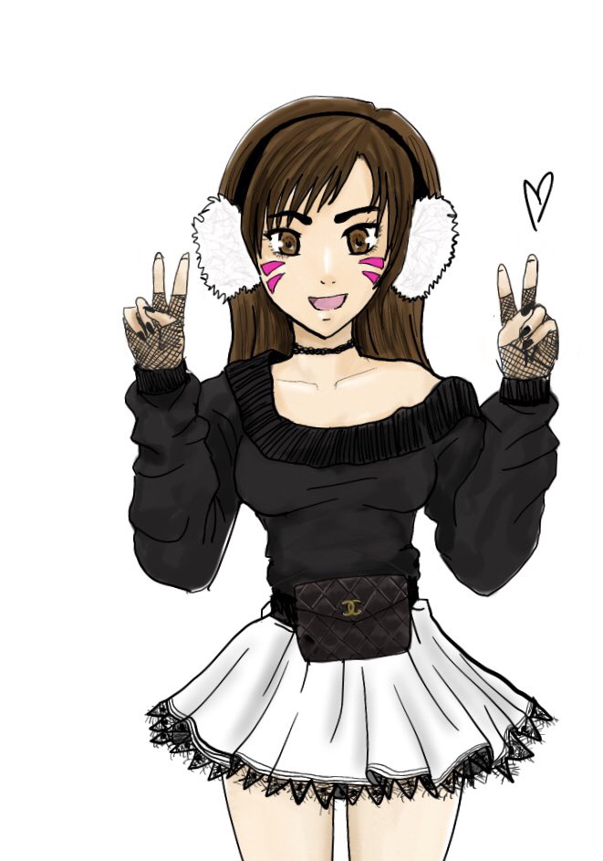 sssniperwolf's tweet photo. First time drawing in a hot minute &amp; it’s Instagram dva lol https://t.co/1MihZu8wyy