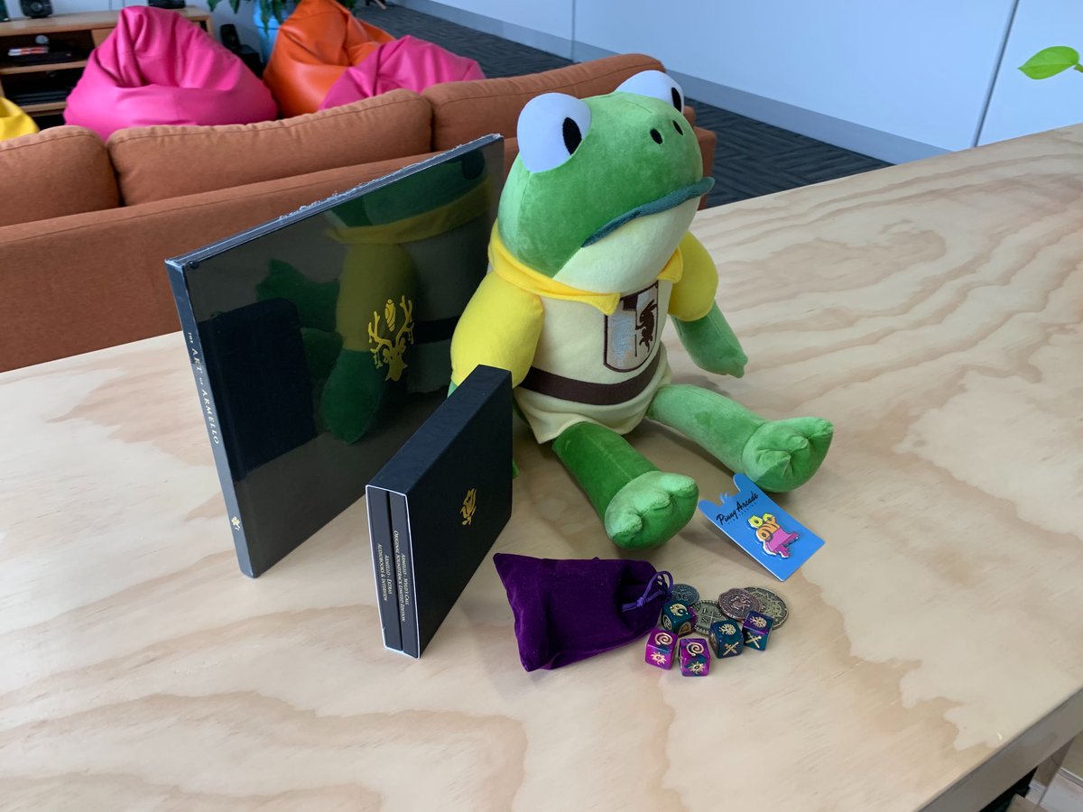 LeagueofGeeks's tweet image. Bushfires have taken their toll on Australia, and we&apos;ve got a few things that might help a little bit.

An epic bundle of @ArmelloGame items! 🎲📖📌🐸🎶

This is our #GameDevsForFireys contribution. May the bidding begin.