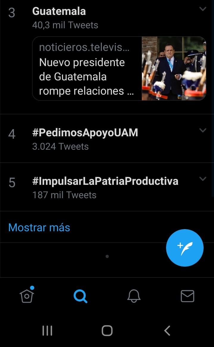 CentinelaUam's tweet photo. ¡Somos los 4tos en tendencias!
#PedimosApoyoUam https://t.co/FgfeZkNl35