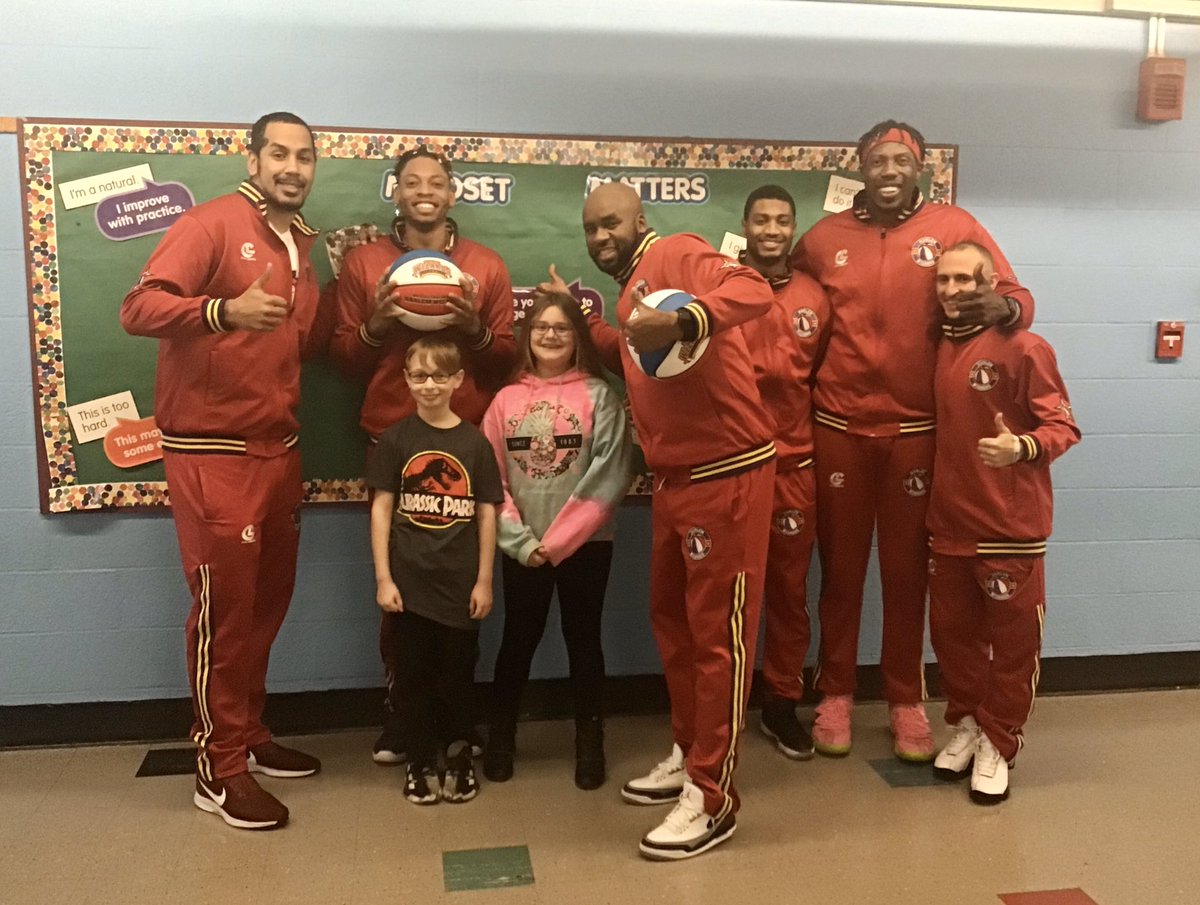 PHPanthersNews's tweet photo. We had a lot of fun interviewing the @HarlemWizards today. We can’t wait to see @PH_Wellness, @kmayoTechTeach, and the other teachers play against them next week! Interview will be posted soon! #asrsd #phpanthersnews @PageHilltopSch https://t.co/shXF0Gul66