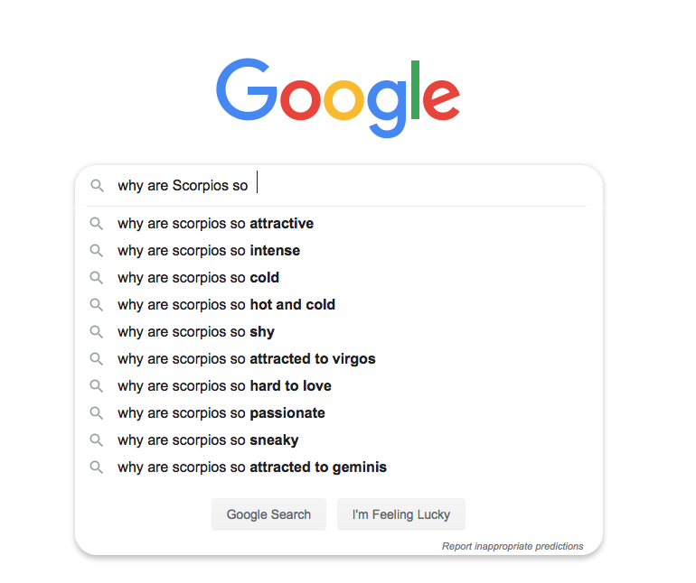 Why are scorpio
