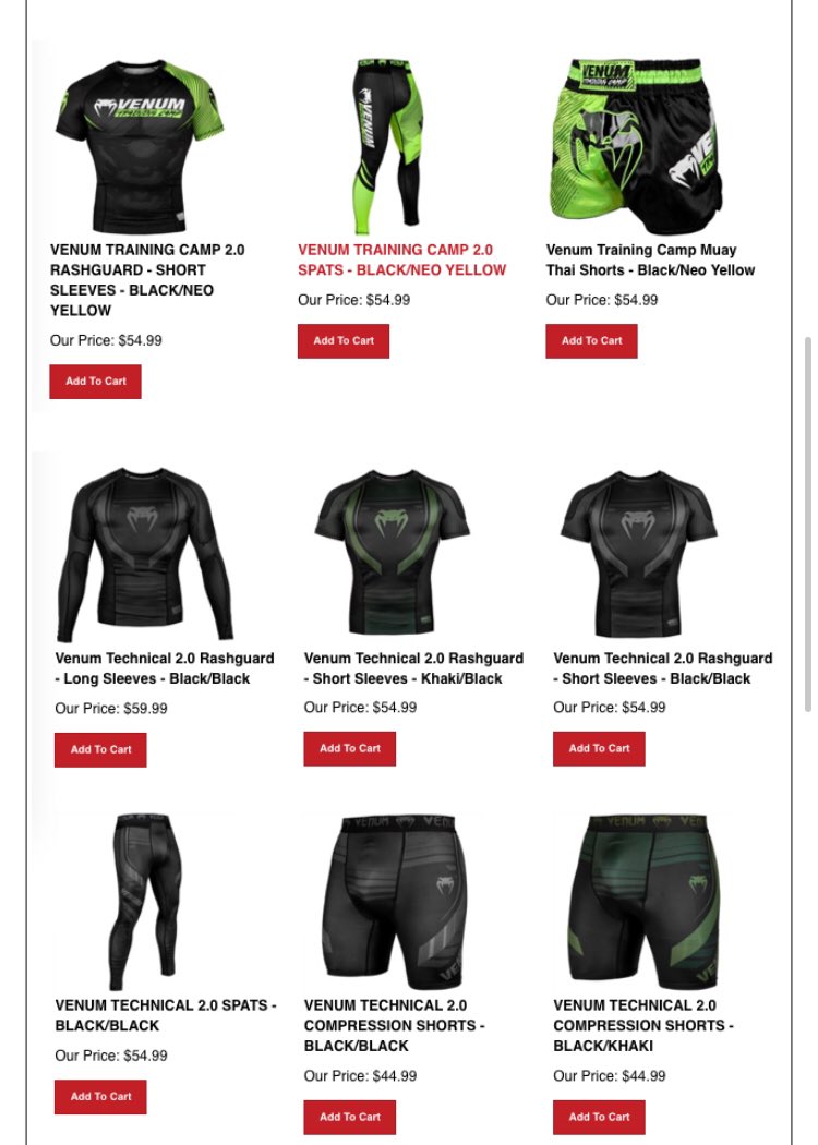 JJProGear's tweet photo. Venum restocked ; Gis , Rashguards, Compression Shorts, Fight Shorts and Spats. Check them out https://t.co/hLqUdFsCJO https://t.co/Mrt3cMYJsa
