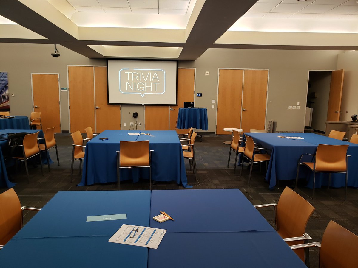 shassaine's tweet photo. It's trivia night at #qualcomm! Our #Millennials #ERG is kicking off the year with a fun filled night of a variety of questions, including tech and #5G! Surprise cameos from our execs are in order. #inventwithus #triviatuesday https://t.co/vgxGgRUpym