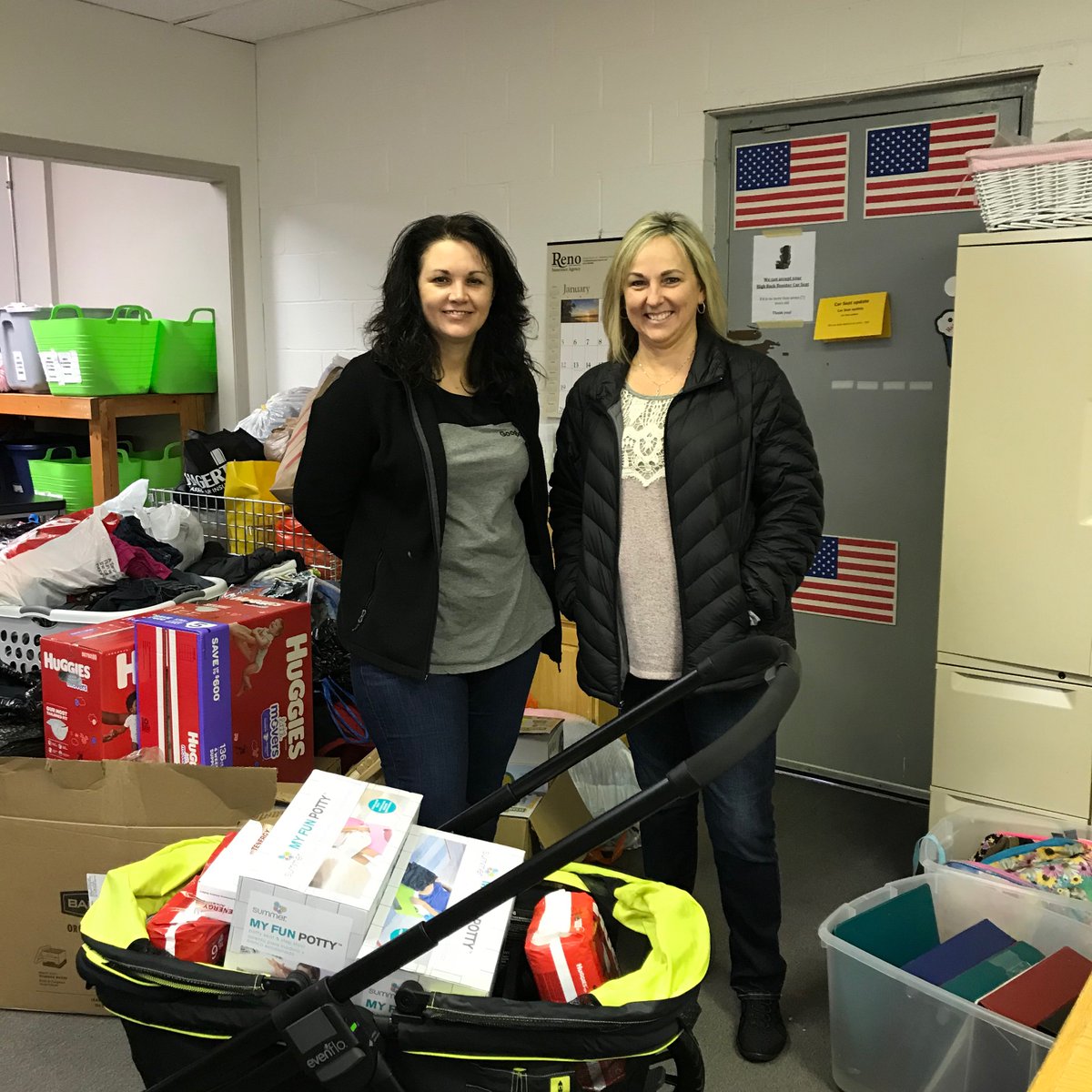 #Tbt to last week when employees from Evenflo stopped by with with all these wonderful donations! We are so glad to be able to work with great organizations like this that have a passion for helping children just like we do!