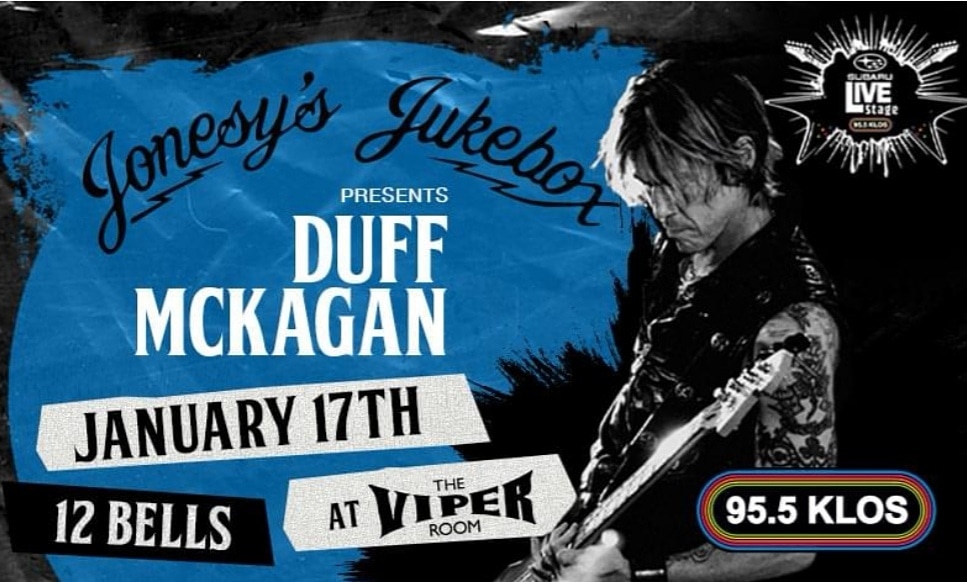 DuffMckaganArg's tweet photo. Mañana no se olviden!!! @DuffMcKagan con @JonesysJukebox en @955KLOS
#Atención el horario es 17 hora Argentina y programa se puede escuchar en la website de la radio
#duffmckagan #stevejones #jonesysjukebox #12bells https://t.co/odEEtcivbK
