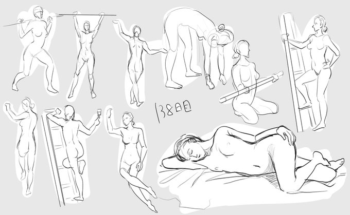 おはようございます、朝のクロッキー。上手くなりたい～ 