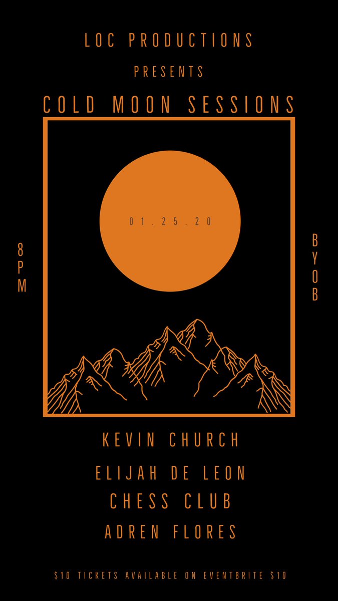 Only 25 tickets to our secret show. Tickets go in sale tomorrow Friday at noon on Eventbrite