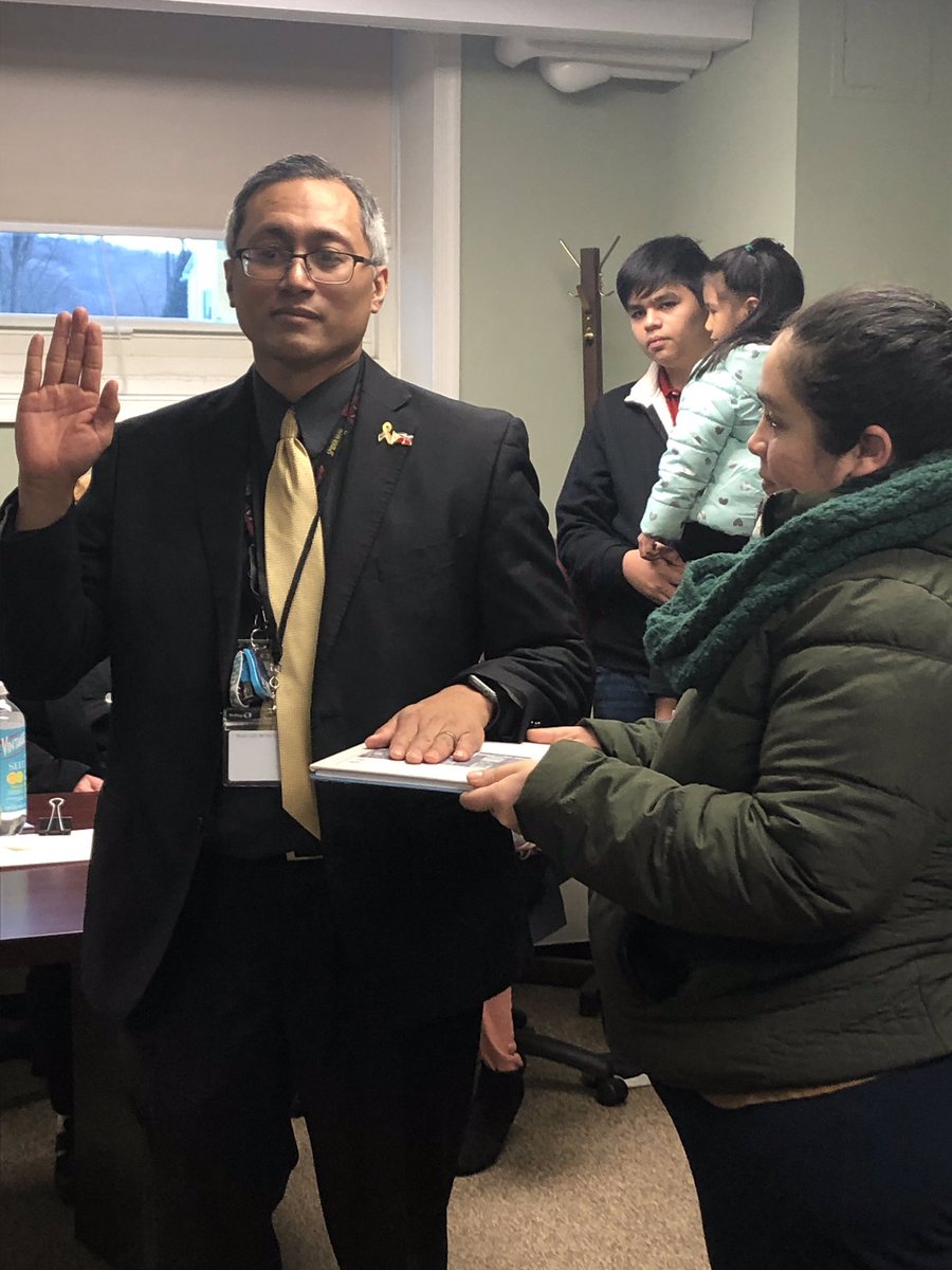 Today I officially took an oath to carry out the duties as an elected Wanaque Trustee.  In addition, my family continues to remain committed to community.  It is an honor to serve.  #ClassroomToBoardroom