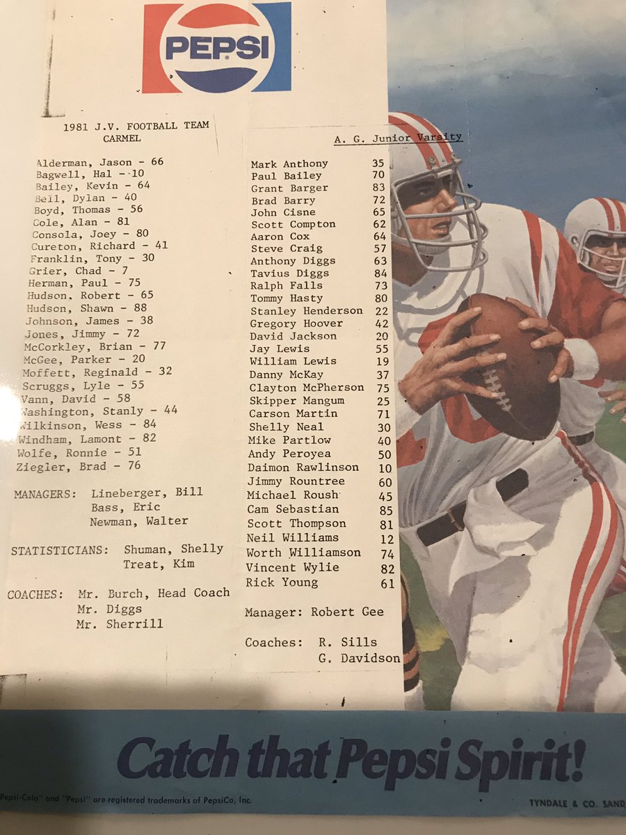Glory Days - Circa 1981.  Look at that Roster! Still making Coach Sills &amp; Davidson proud.  <a href="/F3SpeedRuck/">F3SpeedRuck</a> <a href="/F3_Earthmover/">F3_Earthmover</a>