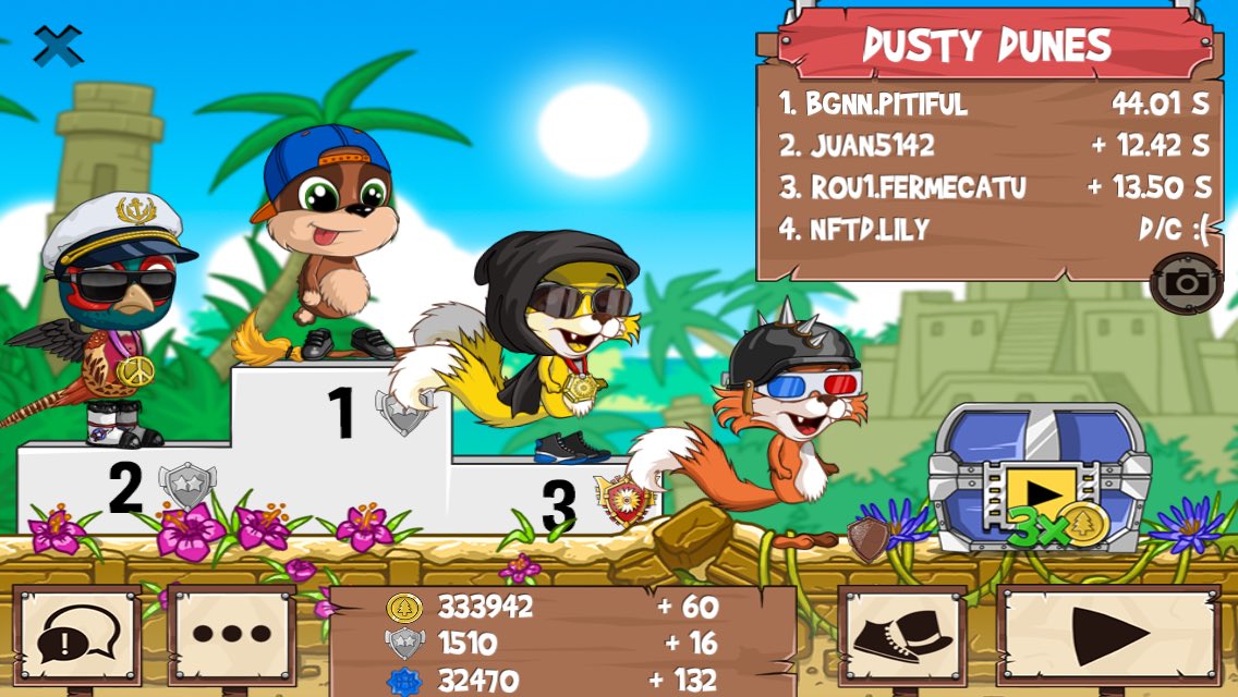AkaPitiful's tweet image. I just beat a golden fox! #funrun2 dirtybit.com/funrun2/
