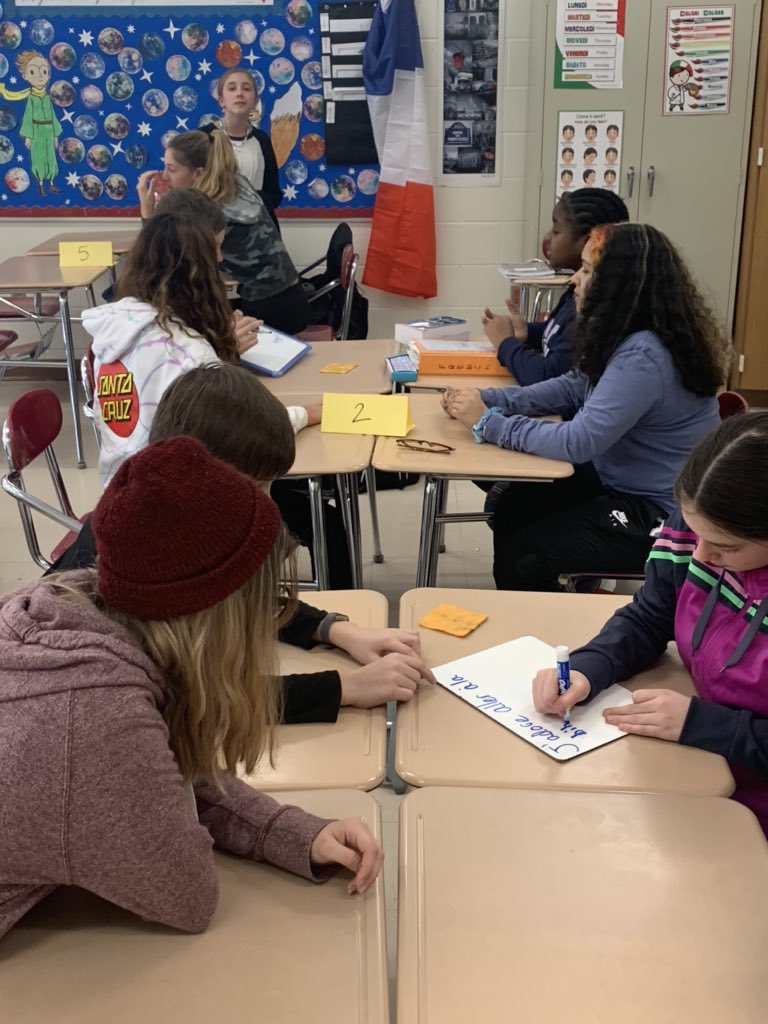 MadameTetreault's tweet image. Brought out my Zut! review game today. I’ve often thought of digitalizing this game. When I first made this 9 years ago, technology was a novelty in the classroom. Today, I realized paper is a novelty. I’m glad I never scrapped this.  #arlingtonfrench #unpluggedlearning