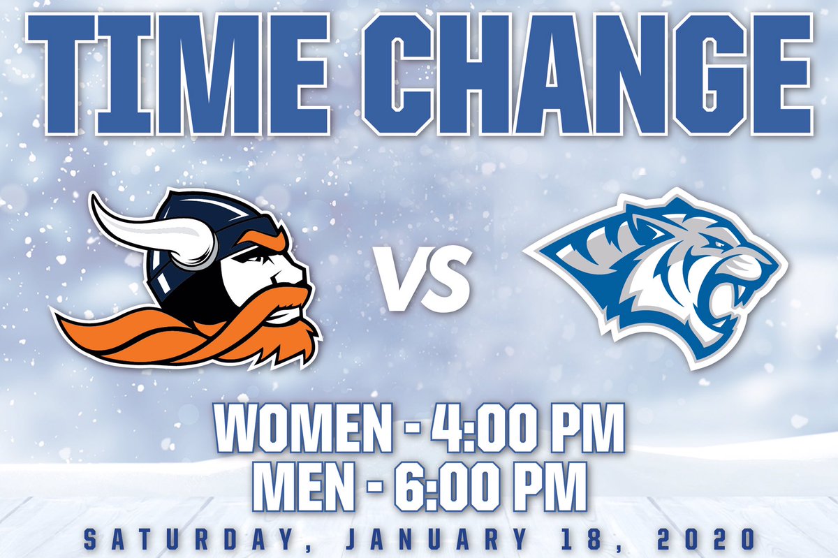 Midland_Sports's tweet photo. ❄️❄️TIME CHANGE❄️❄️
Due to the forecasted weather for Friday, the times for Saturday’s games have been pushed back to allow for safe travel for Dakota Wesleyan as well as fans. #GPACBB https://t.co/w0q7KRvmkO