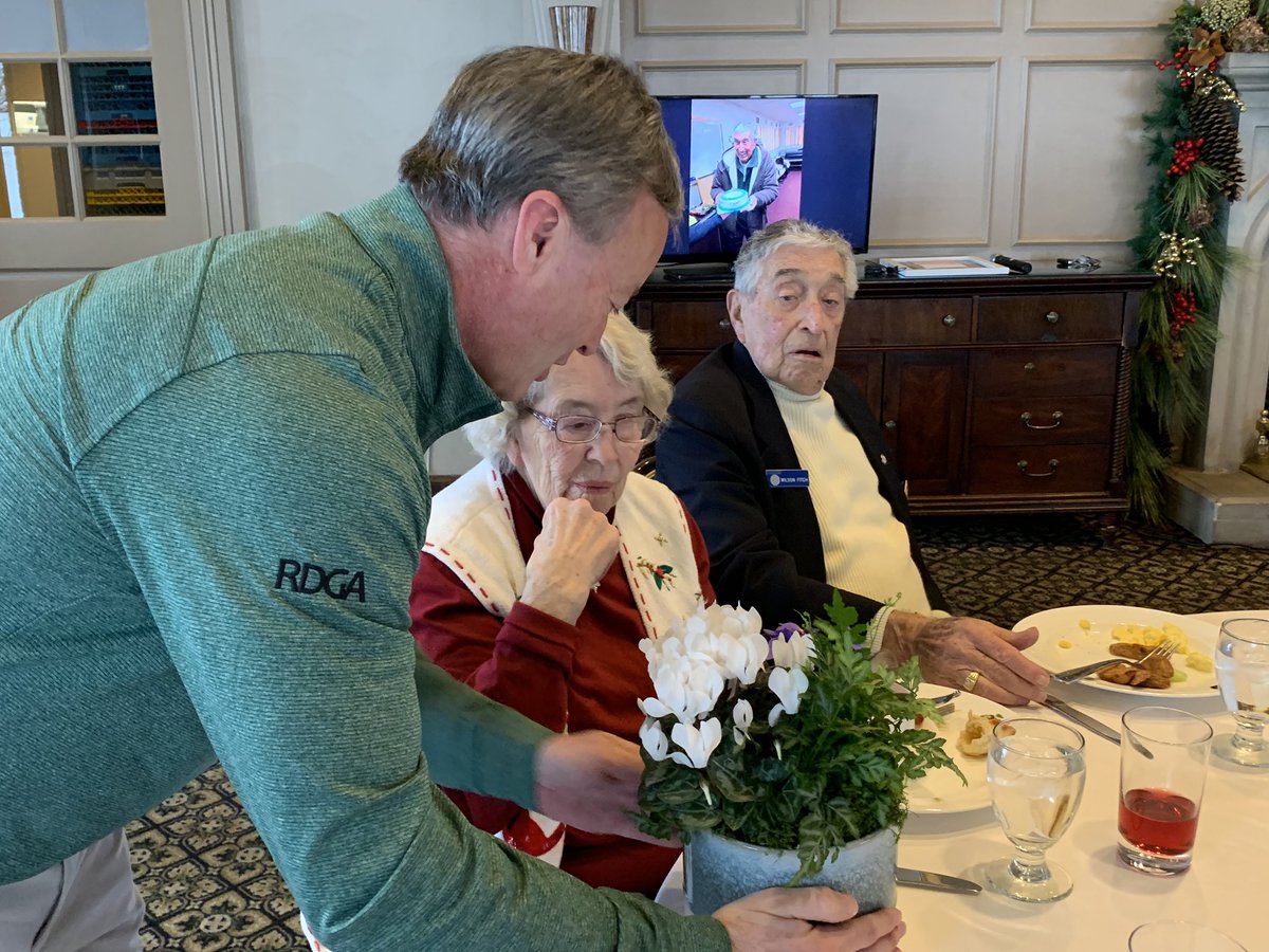 RDGA1929's tweet photo. Wilson Fitch, 91, began as a volunteer RDGA Rules official in the mid 1980s and continues to serve as a Senior Rules official. Today, he was presented with a letter of thanks and recognition from USGA CEO Mike Davis. Thank you, Wilson! https://t.co/bqoj241Aw7