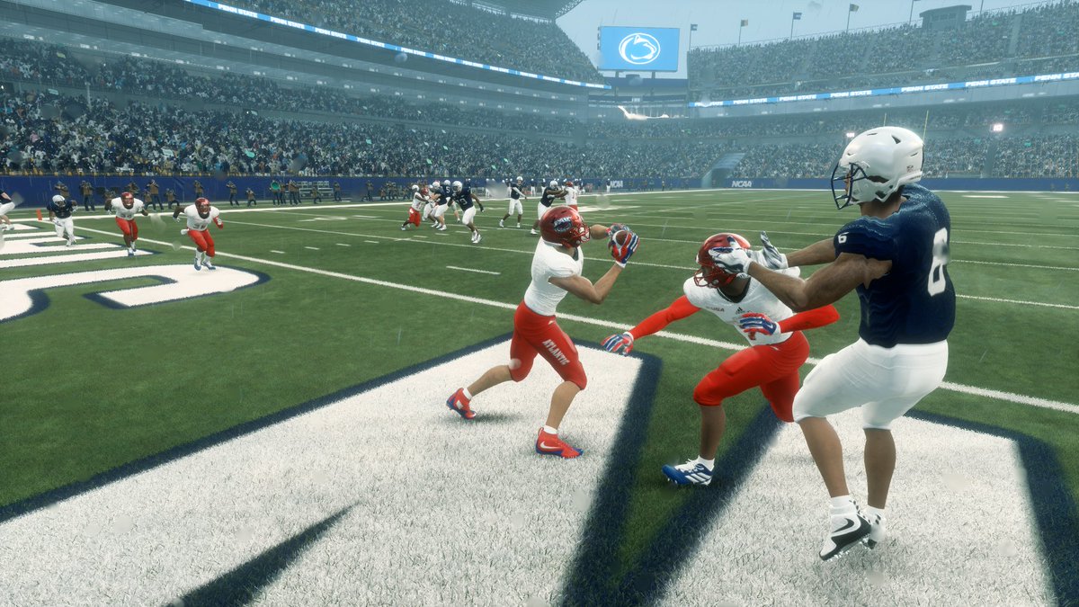 tywizzler's tweet image. No. 10 Penn State lead by only 3 at half, but won 48-17 at home. No. 23 FAU had momentum after a TD late in the first half, but Penn State marched for a quick field goal to end the half. The Nittany Lions scored four unanswered TD's in the second half to advance to the Sweet 16.