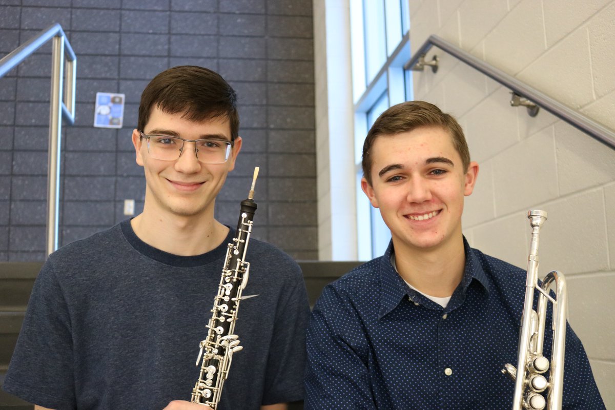 mdholderbaum23's tweet photo. Brett Boyer and Robert Sager, CHS All-State Band selections, will perform at the MMEA Conference at Tan-Tar-A on Jan. 25. Congratulations on this outstanding accomplishment and well wishes in your performance! https://t.co/iZkOren13A