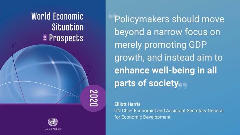 #WorldEconomyReport 2020: Policymakers need to think beyond GDP growth. Better education, renewable energy, resilient infrastructure &amp; putting people first can transform the future for millions around the world. #SDGs  
👉🏽bit.ly/wespreport

 <a href="/CNTR4growth/">Mastercard Center for Inclusive Growth</a> <a href="/McKinsey_MGI/">McKinsey Global Institute</a>