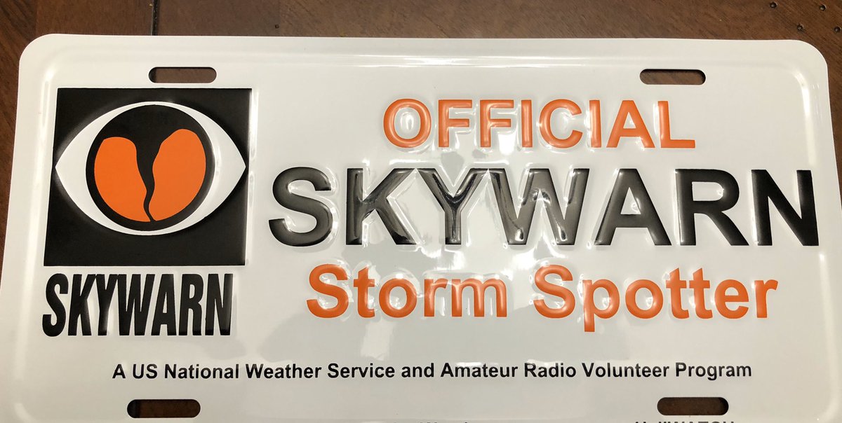 WSCTwx's tweet image. Got my new front plate, can’t wait until storm chasing season begins! -B #Skywarn