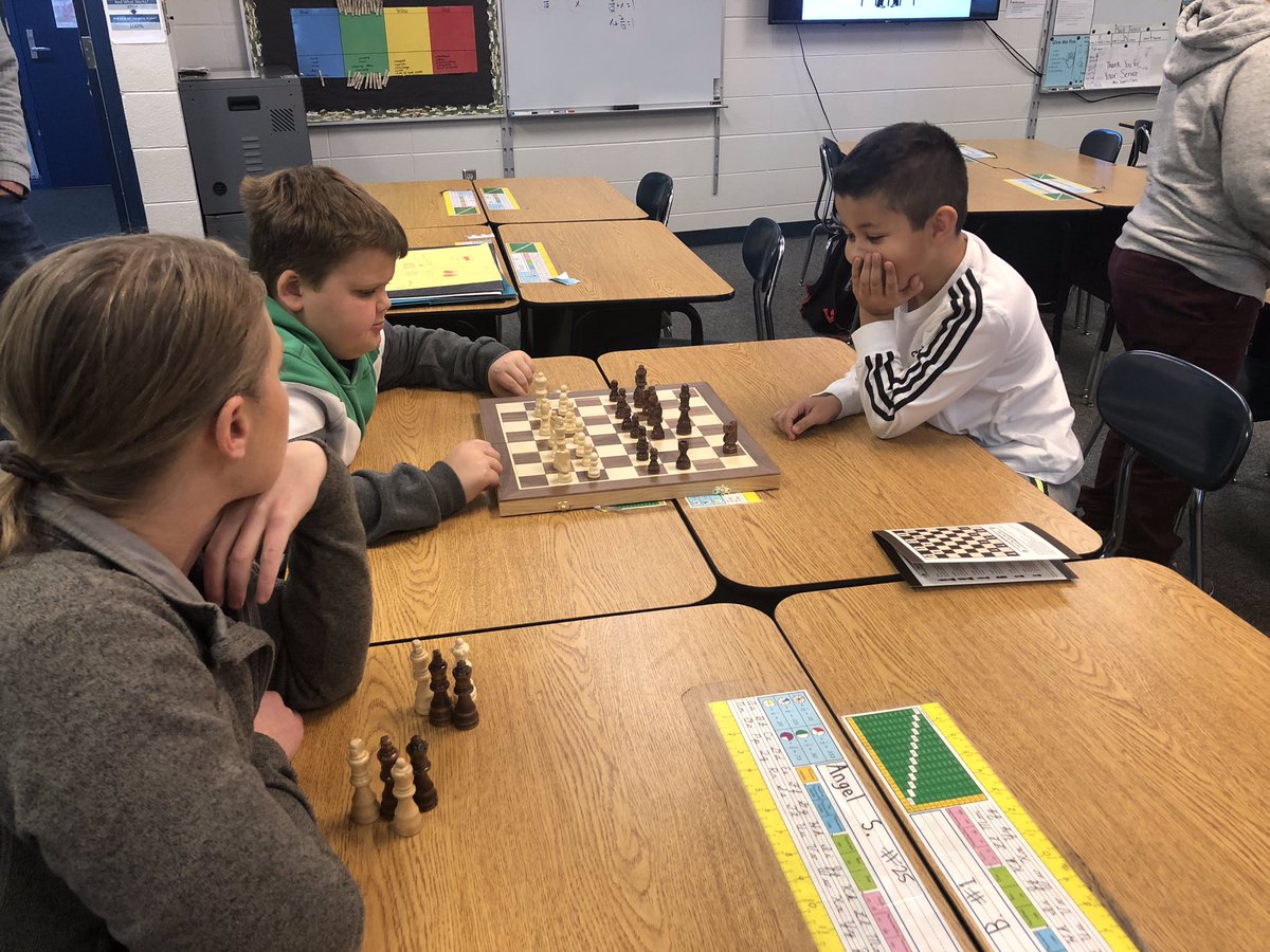 VO chess club!  Look at them concentrating! #vostars