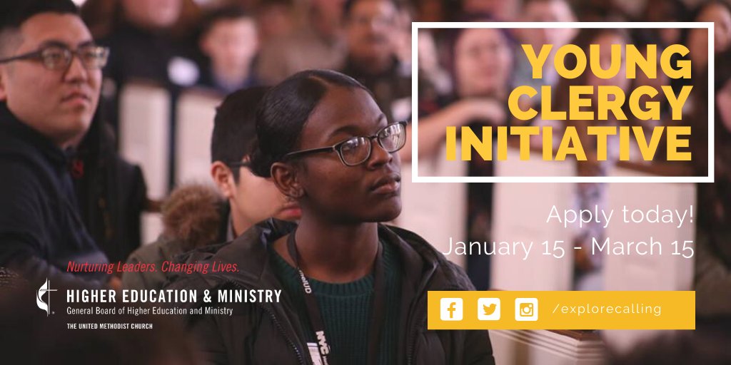 explorecalling's tweet image. The #UMCYCI invites grant requests that assist young people to listen for, discern, and respond well to God's call to ordained ministry. Apply TODAY! bit.ly/2NvigRh @GBHEM