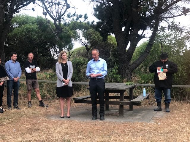 MilesConstruct's tweet image. A very brisk start to the morning for members of the Taylors Mistake Surf Lifesaving Club, Miles Construction Ltd &amp;amp; Ngai Tahu attending the blessing area undergoing construction, starting Monday 20th January 2020