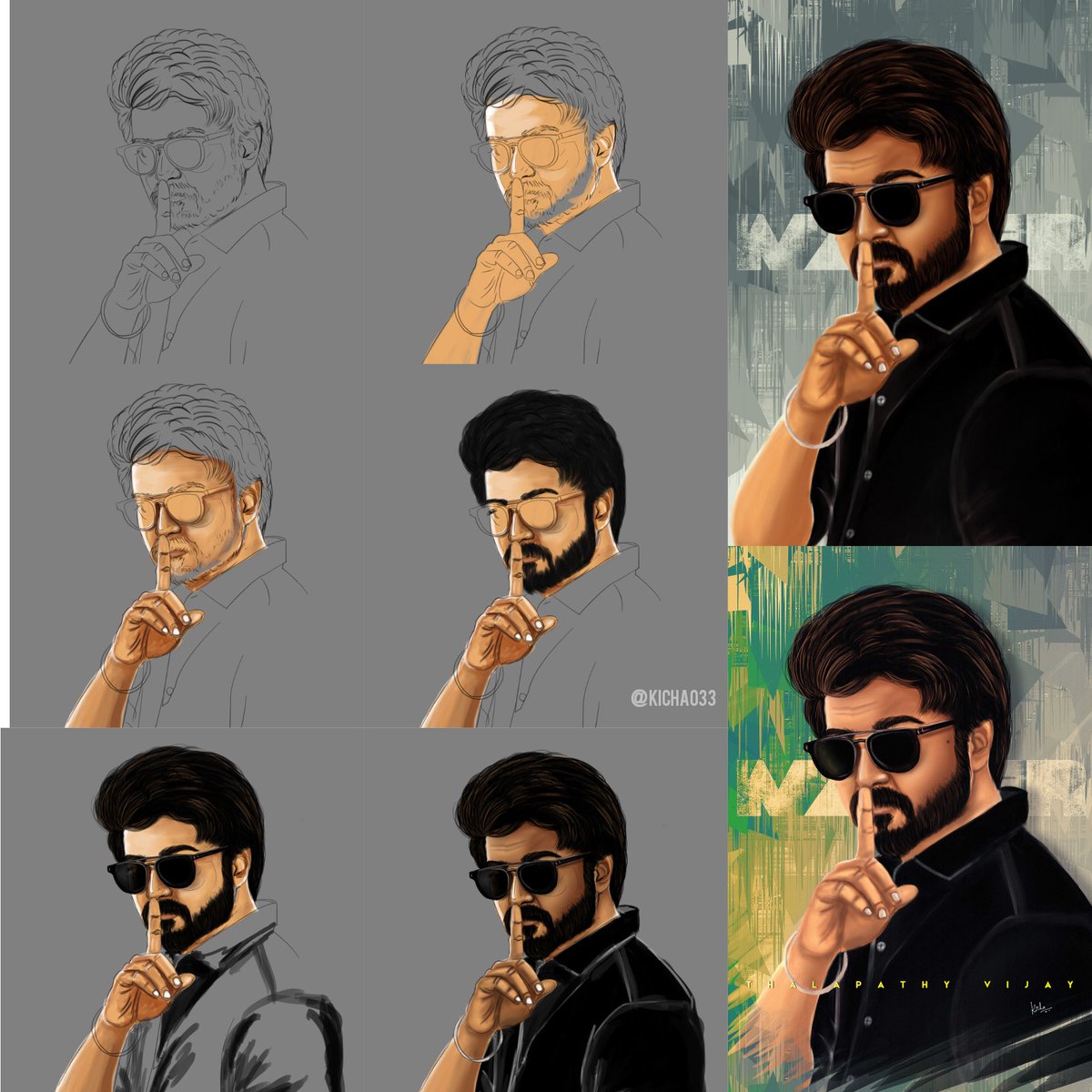 kicharts_'s tweet photo. Thalaivar ⚡🖤 @actorvijay
#Master #digitalpainting
@Dir_Lokesh nandri for this look 🙈🖤
@Jagadishbliss @MrRathna @XBFilmCreators @ActorVijayFP @VijayFansTrends @gopiprasannaa
#Thalapathy
MASTER ART ⚡🖤 @BlackShadowsOff https://t.co/79jOBfgb1f