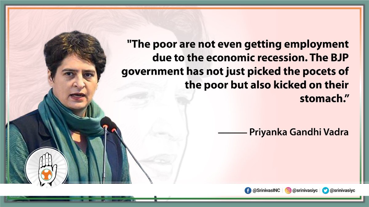 srinivasiyc's tweet photo. A person who is selling poverty as his propaganda is not worried about solving the problem. The BJP government is attacking every sector, cast and class of this country.
@priyankagandhi
#wewantazadi
#fightagainstfascism https://t.co/pazMd1PZeV