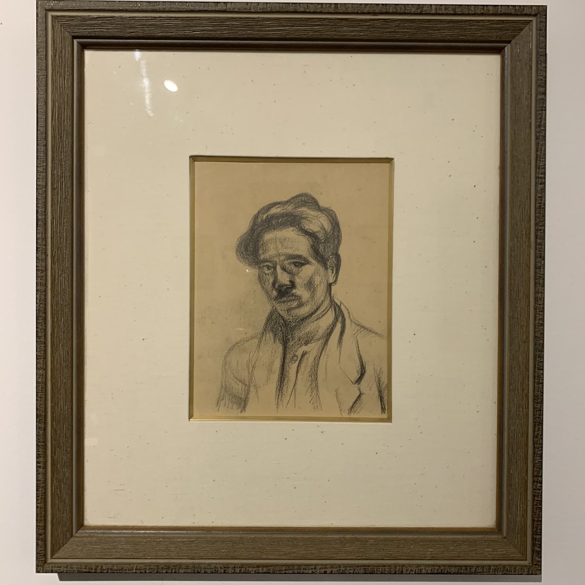 骨董 いわた 保田龍門 11 1965 彫刻家 画家 自画像 デッサン 保田龍門 デッサン 和歌山 骨董 古美術 古道具 南青山 外苑前