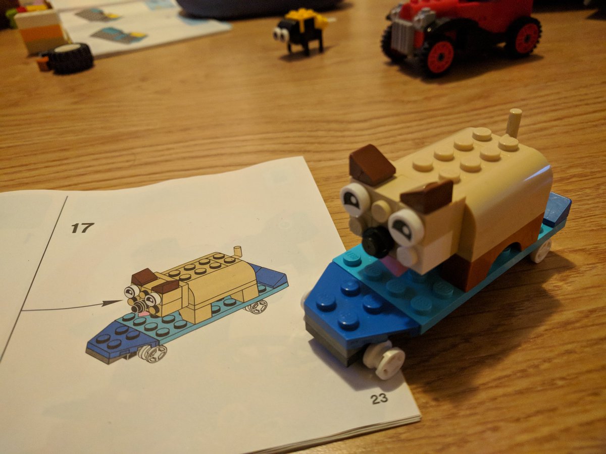 JonasPL's tweet photo. When corporate comes along screaming "skateboarding dog!" it is some lucky persons very real day job to come up with official designs like these. Let that sink in for a bit. #LEGO #dogsoftwitter #careeradvice https://t.co/KHPlzjiYwe