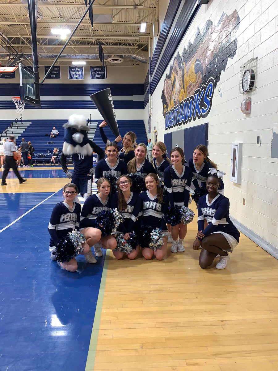 Some of our Varisty girls (+ our Norman) Cheering on our girls basketball team on! 🏀❤️ Amazing game tonight! 😽