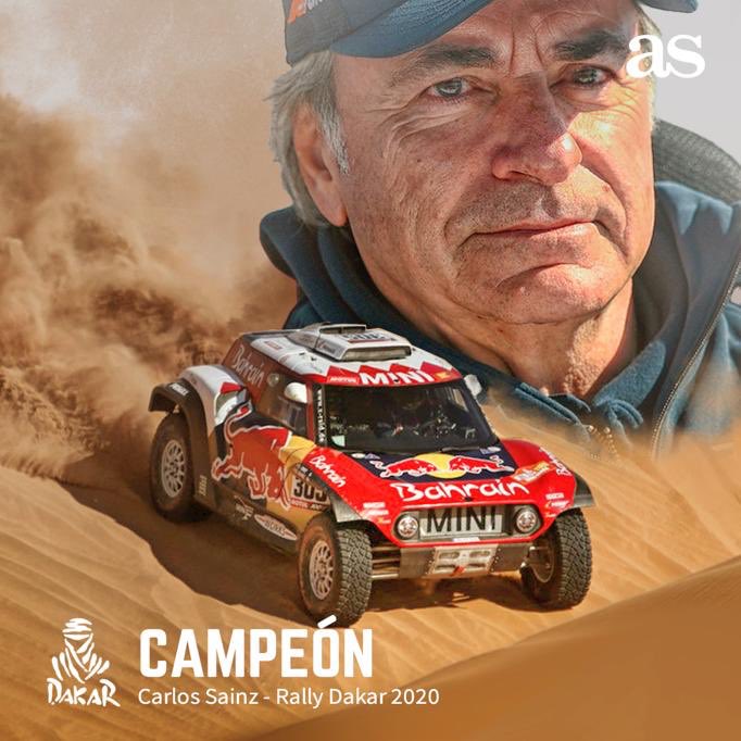 🏁 LO HA VUELTO A HACER
🚨 ¡<a href="/CSainz_oficial/">Carlos Sainz</a> vuelve a conquistar el #Dakar a sus 57 años!
🥂 ¡Enhorabuena, CAMPEÓN!
🚀 <a href="/AS_Motor/">AS Motor</a>