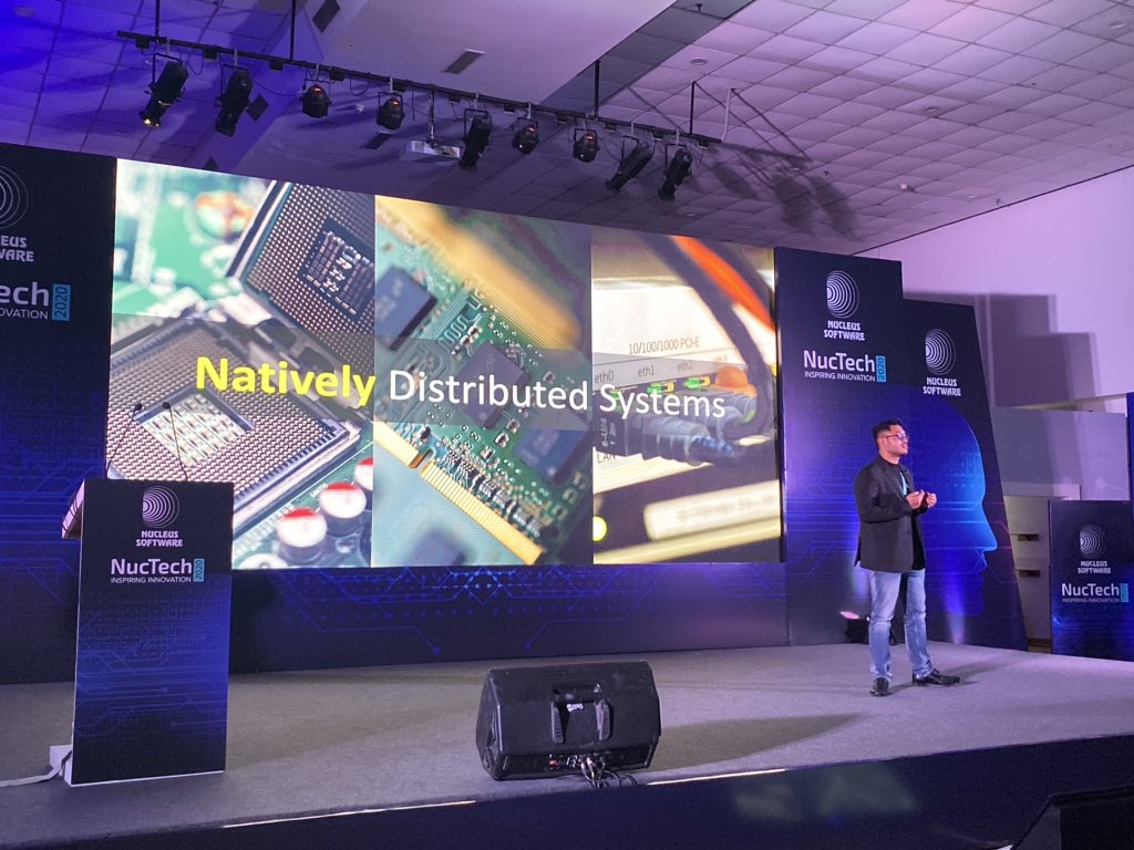 sreespace's tweet image. Think Distributed, Design Responsibly says @debashish_91  at #NucTech2020 #LightningTalks @nucleussoftware #techtalks #technology