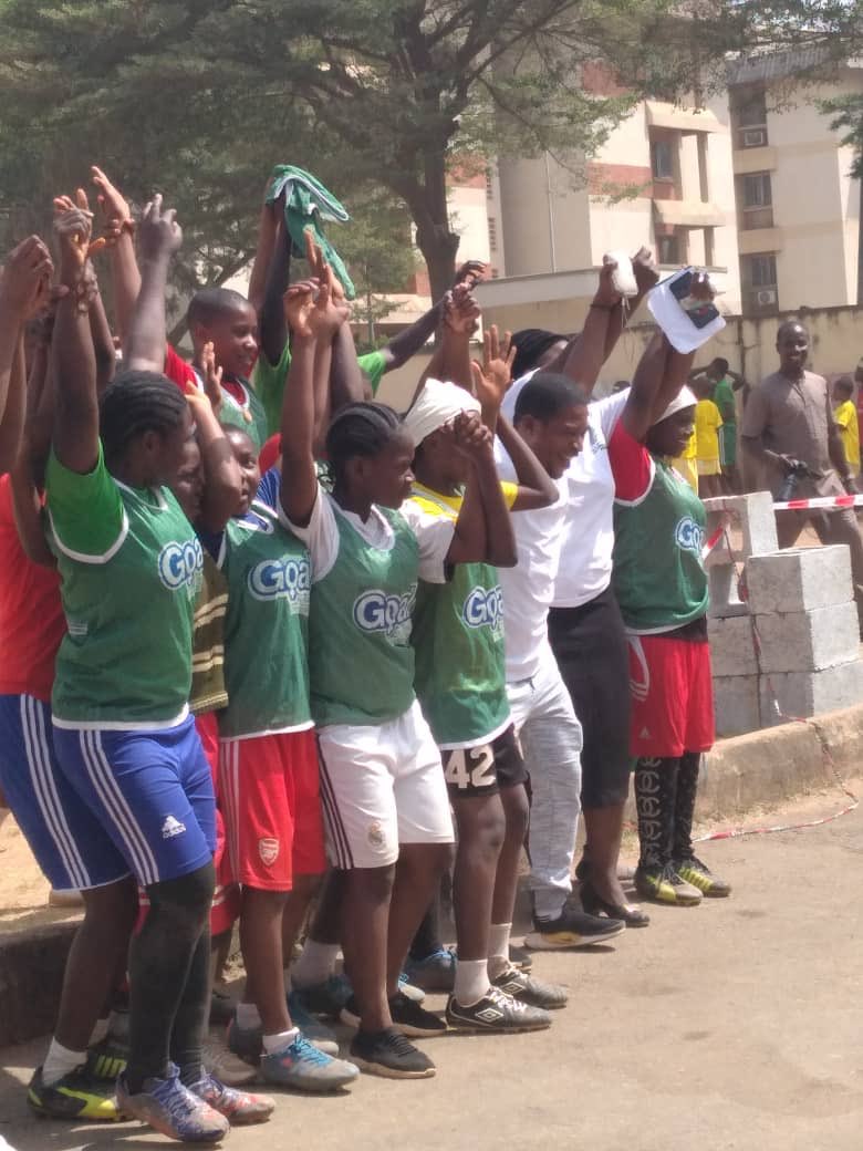 MaryIAdeoye's tweet photo. Sports for Development is pivotal to achieving Gender Equality. #GoalGirls of Area 11 Junior Secondary School womthe novelty march yesterday. #GetGirlsEqual https://t.co/OZ1FPg34Ac
