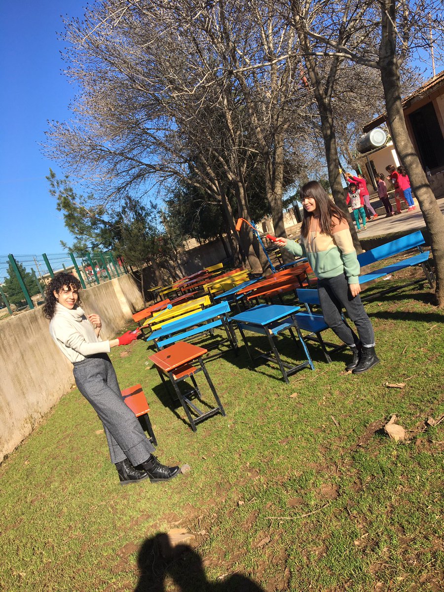 Sıralarımızı boyadık 😎<a href="/NKapanoglu/">Nuri Kapanoglu</a> <a href="/siverekmem63/">Siverek İlçe MEM</a>