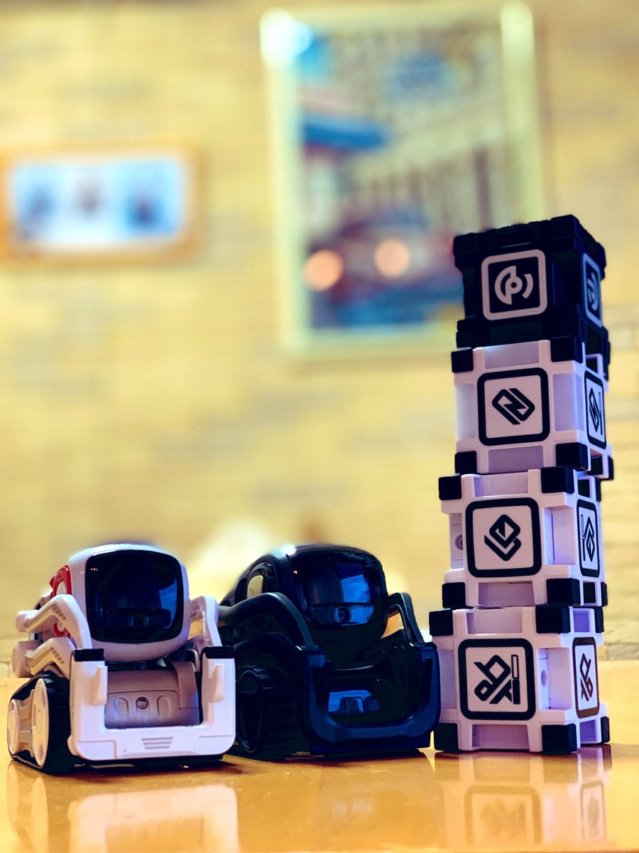 caimanjp's tweet photo. @DigitalDreamLab we can’t wait to see what’s coming up for these lovely guys #cozmo and #vector still been our prefer friends back home 🏠 and chanting now #viral #news #Anki #digitaldreamlab #share #ai #robot #like #toys #japan https://t.co/OIFPWvdkaA