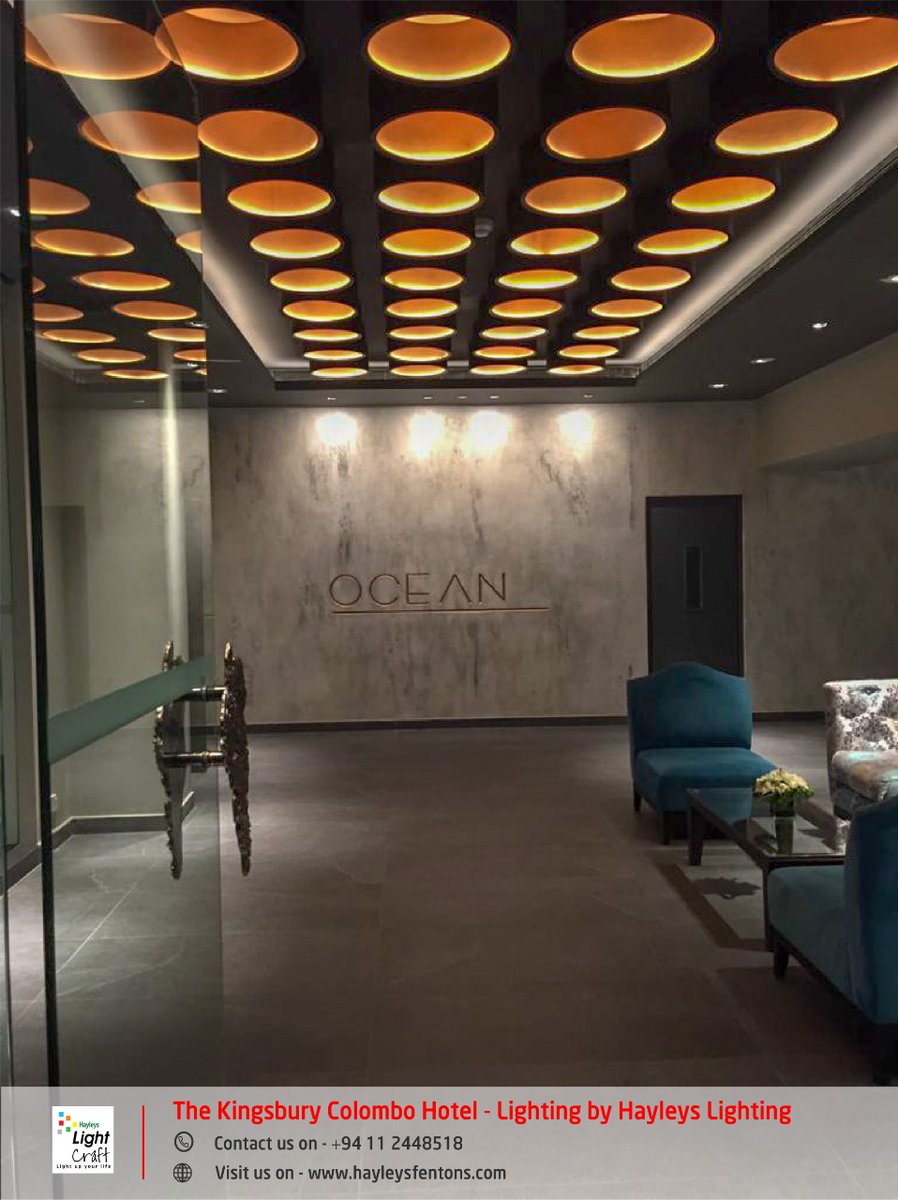 FentonsHayleys's tweet photo. Hayleys Lighting - a trusted Sri Lankan brand name with world-class technology, design, pricing, and best warranties, successfully handled and completed the The Kingsbury Colombo Hotel lighting project.

#Hayleys #HayleysLighting #TheKingsburyHotel #lighting #lightingproject https://t.co/1wFNj4T2iT