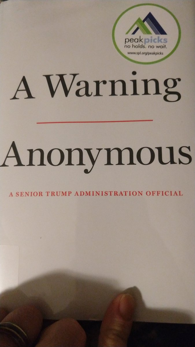 NDiggs22's tweet image. "Now the president was falsely declaring ISIS to be finished because he just decided it was true one day." - Passage from #AWarning by a senior Trump administration official -  #TrumpIsGuilty #AnyoneButTrump #mostdangerouspresident #ImpeachedForLife