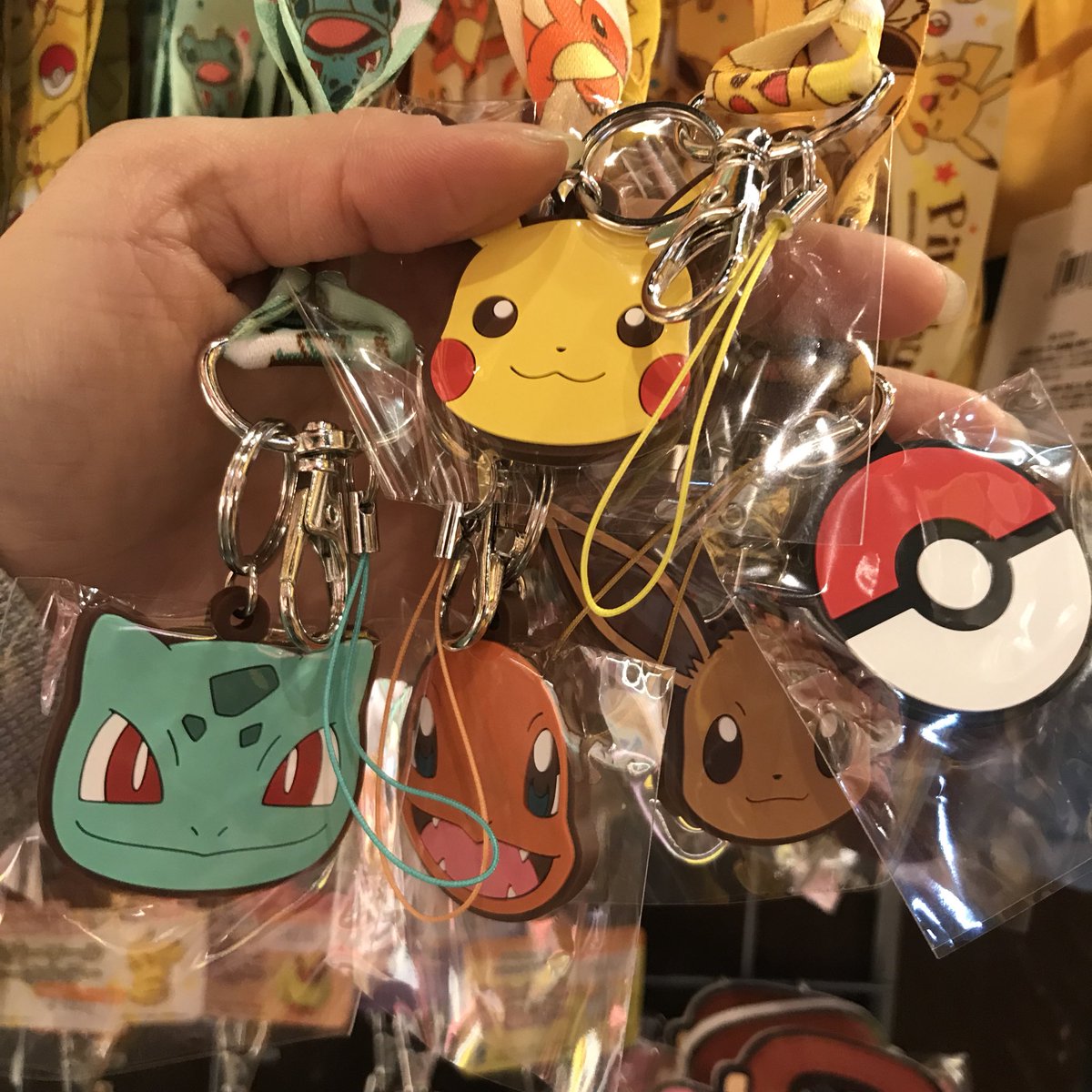 ラバキー付きのネックストラップ入荷しました(ᵔᴥᵔ)👍💞かわいい